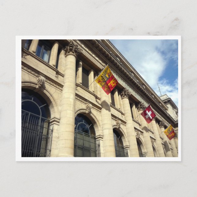 Carte Postale drapeaux de genève (Devant)