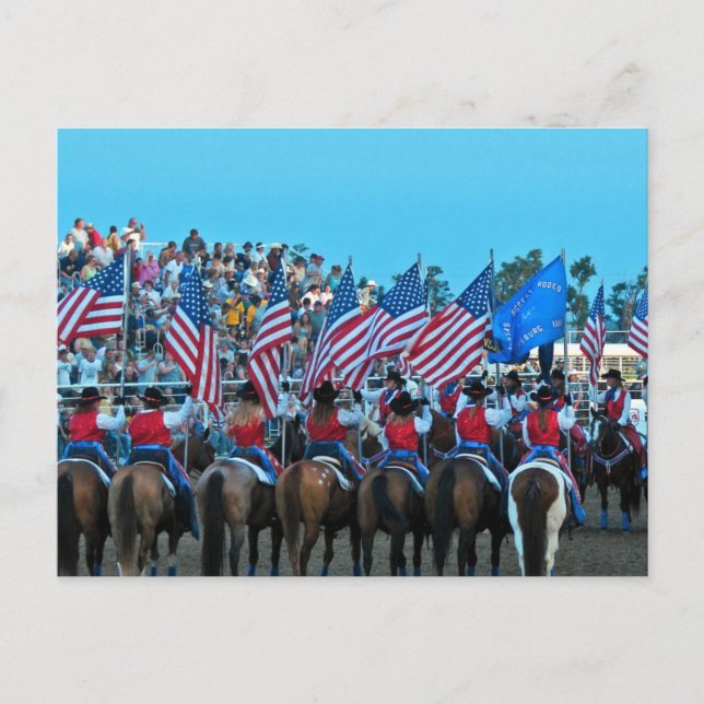 Carte Postale Drapeaux filles (Devant)