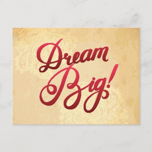 Carte Postale Dream Big Red (Devant)