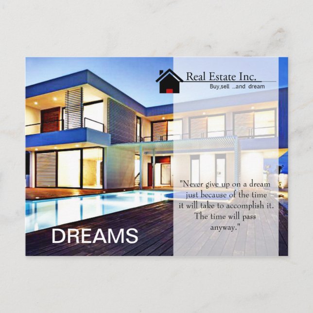 Carte postale Dream Home Immobilier (Devant)