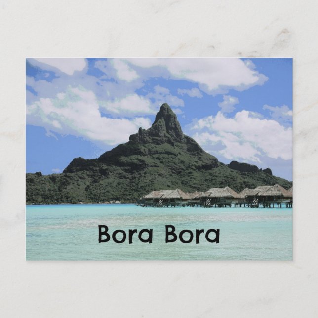 Carte Postale Dream Vacation Bora Bora Tahiti Formation d'atoll (Devant)