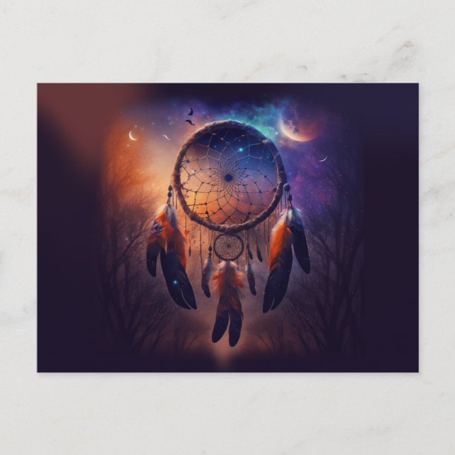 Carte Postale Dreamcatcher dans la forêt (Devant)
