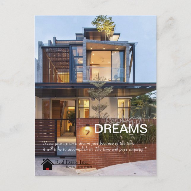 Carte postale Dreams Real Estate (Devant)