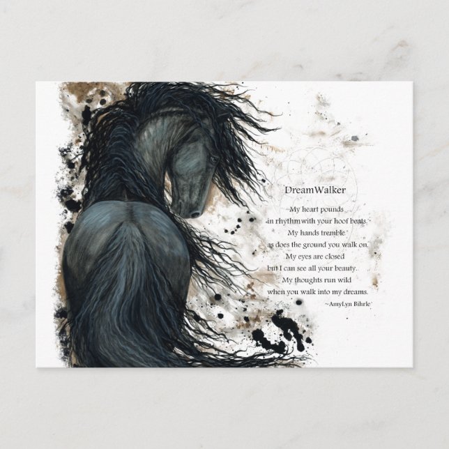 Carte postale DreamWalker Horse par Bihrle (Devant)