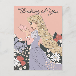 Carte Postale Dreamy Rapunzel en fleurs
