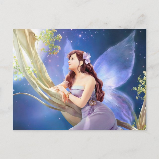Carte Postale Dreamy Violet Fairy (Devant)