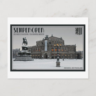 Carte Postale Dresde - Semperoper Winter