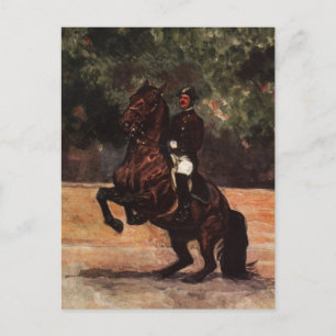 Carte Postale Dressage de l'étalon de Lipizzan