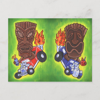 Carte postale Drivin Tikis