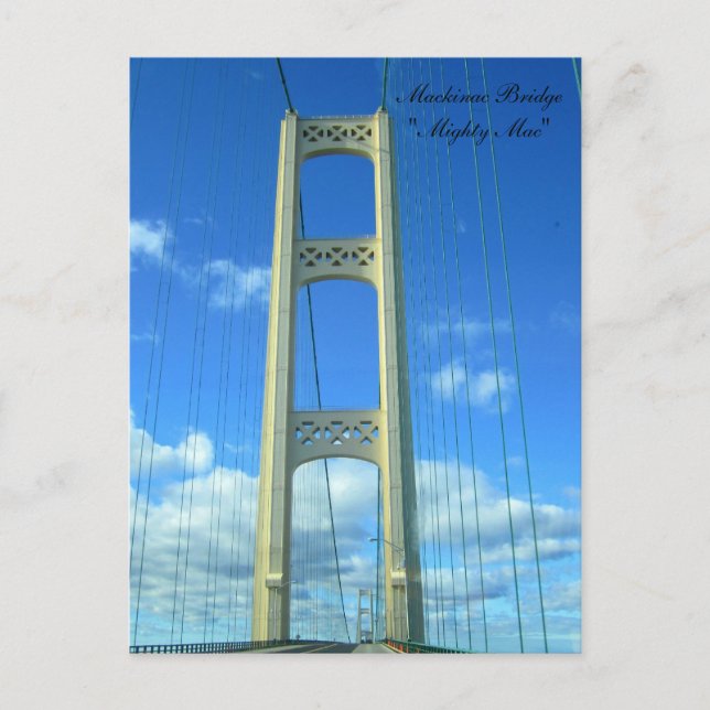 Carte Postale Driving Across the Mackinac Bridge (Devant)