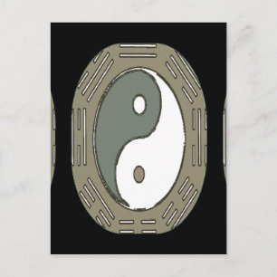 Carte Postale Droit d'attraction - Ying Yang