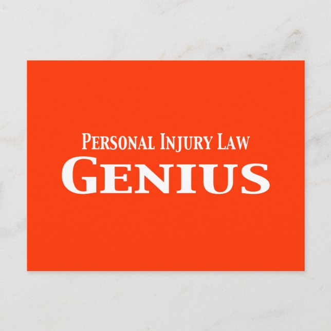 Carte Postale Droit des blessures personnelles cadeaux (Devant)