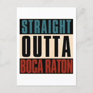Carte Postale Droit devant Boca Raton Floride FL