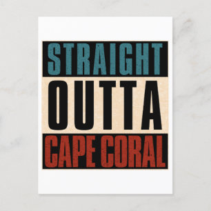 Carte Postale Droit devant Cape Coral Floride FL