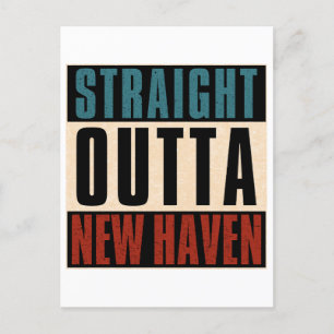 Carte Postale Droit devant New Haven Connecticut CT