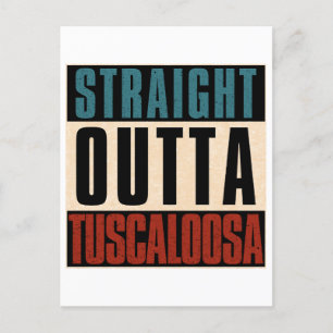 Carte Postale Droit devant Tuscaloosa Alabama AL