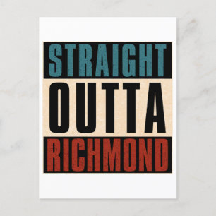 Carte Postale Droite Outta Richmond Virginia VA