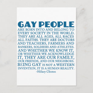 Carte Postale Droits des homosexuels
