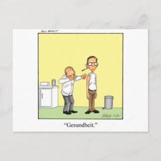Carte Postale Drôle cadeau de dessin Médicale!