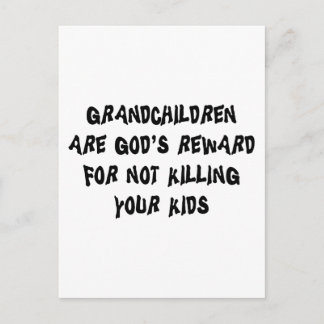 Carte Postale Drôle cadeau grand-parents