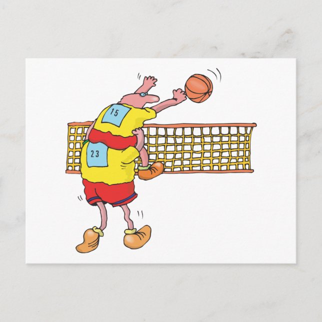 Carte Postale Drôle cadeau Volleyball (Devant)
