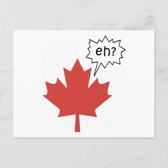 Carte Postale Drôle Canadien (Devant)