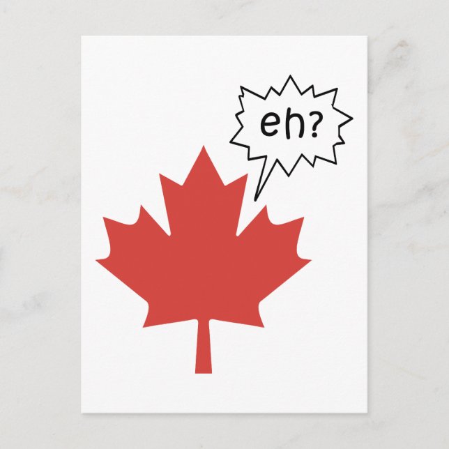 Carte Postale Drôle Canadien (Devant)