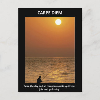 Carte Postale Drôle Carpe Diem Saisir Le Jour