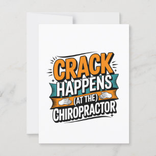 Carte Postale Drôle Chiropratique Citation Spine Crack Humour