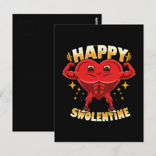 Carte Postale Drôle Coeur Gym entraînement Valentine Cadeau