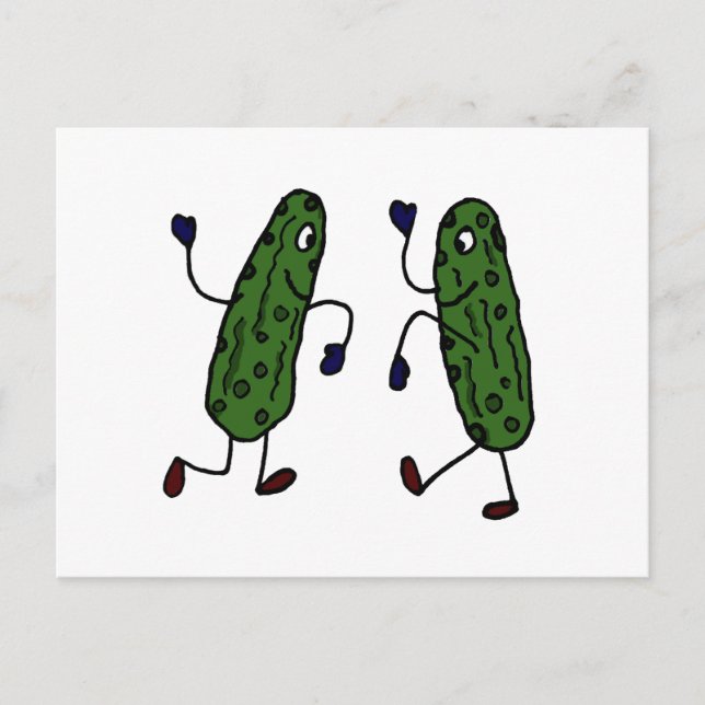 Carte Postale Drôle Dancing Picks Art (Devant)