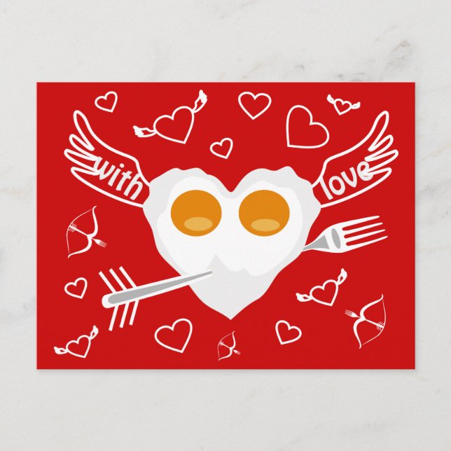 Carte postale drôle de coutume de coeur de (Devant)