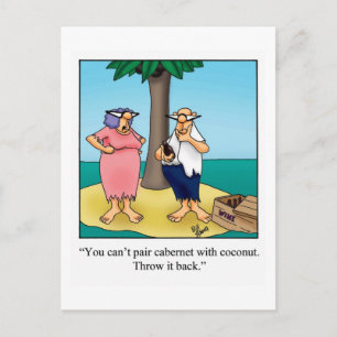 Carte postale drôle de vin "Spectickles"