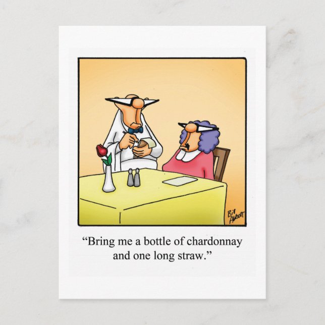 Carte postale drôle de vin "Spectickles" (Devant)