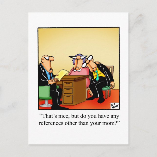 Carte postale drôle d'humour de bureau (Devant)