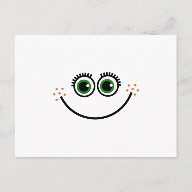 Carte Postale Drôle Drôle Dessin Dessin Dessous Expressif Happy  (Devant)