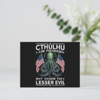 Drôle Élections 2024 Cthulhu Pour Président 