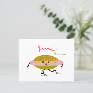 Carte Postale Drôle hot dog