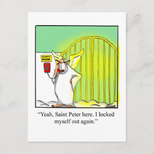 Carte postale drôle Humour céleste
