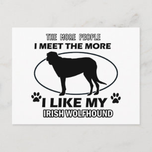 Carte Postale Drôle irish Wolfhound conceptions