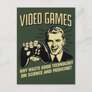 Carte Postale Drôle jeu vidéo dire
