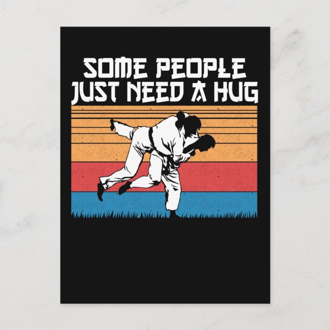 Carte Postale Drôle Joke Judo Jiu Jitsu Humour des arts martiaux (Devant)
