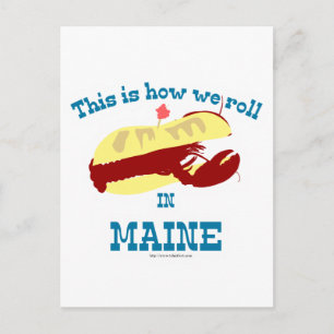 Carte Postale Drôle Maine Lobster Roll