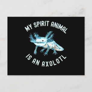 Carte Postale Drôle Mon Esprit Animal Est Un Axolotl