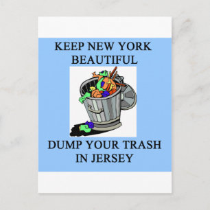 Carte Postale drôle new york new jersey blague