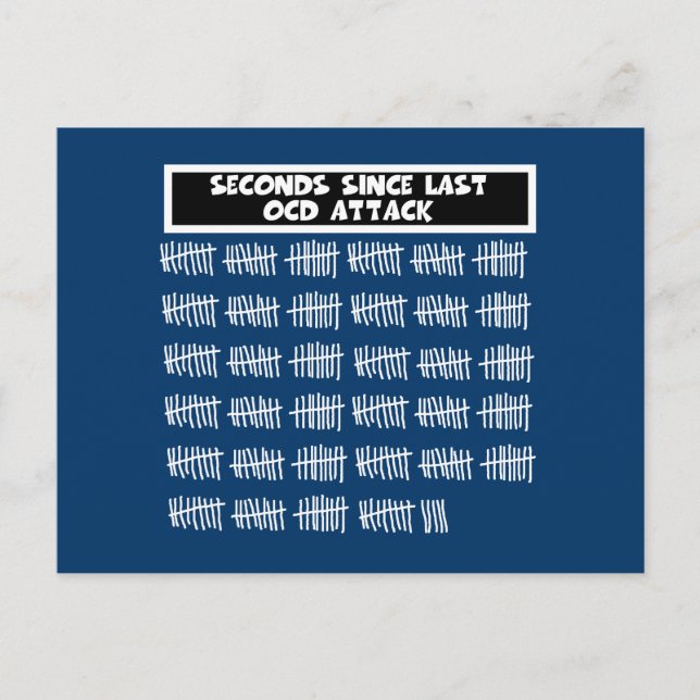 Carte Postale Drôle OCD (Devant)