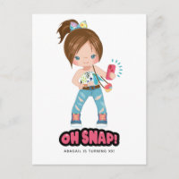 Drôle Oh Snap! Fille de selfie Fête d'anniversaire