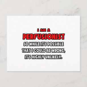 Carte Postale Drôle perfusionniste .. Très improbable