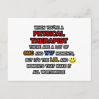 Carte Postale Drôle physiothérapeute ... OMG WTF LOL