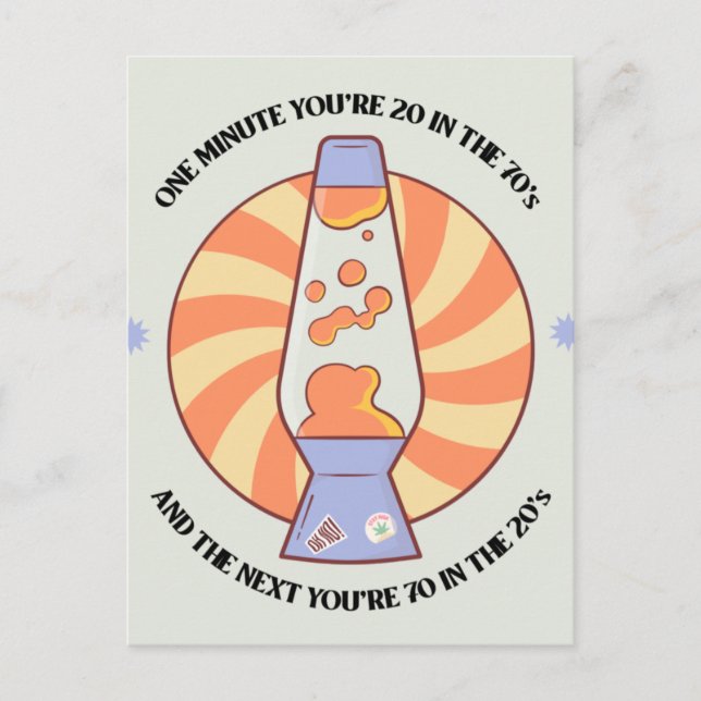 Carte Postale Drôle Rétro Années 70  (Devant)